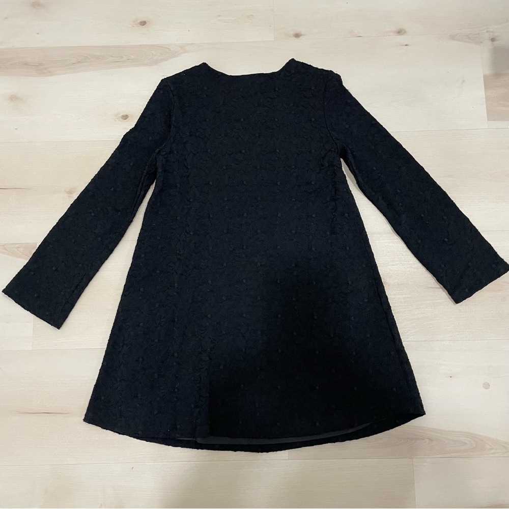 Neiman Marcus Women's XS Little Black Dress Lace Longsleeve Lined - Picture 12 of 14